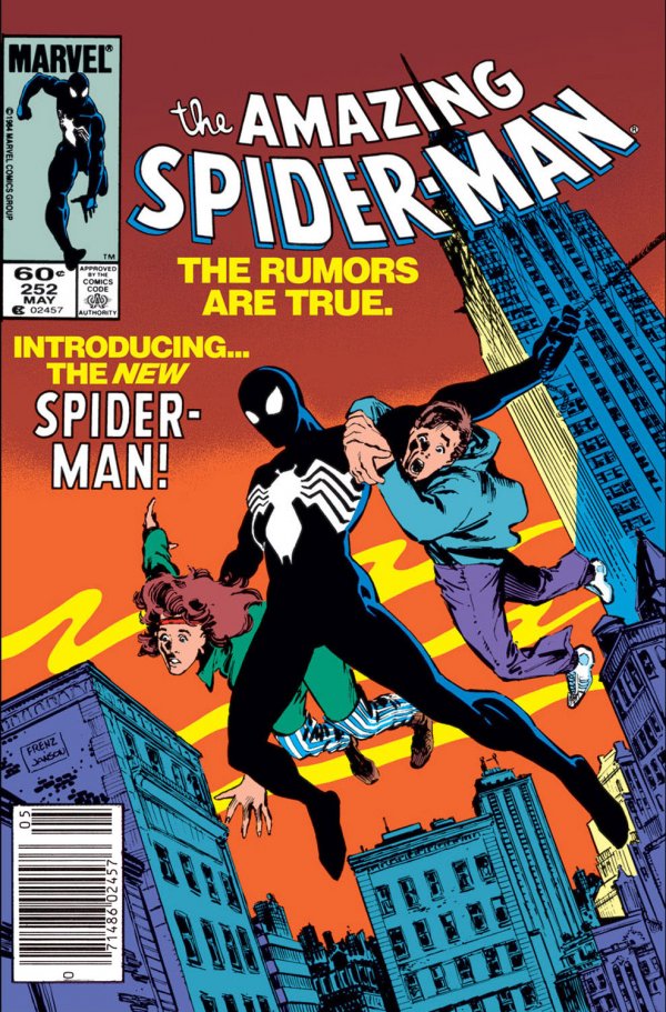 Amazin Spider-Man (1963) #252 Newstand Edition VF- 1st Black Suit in ASM