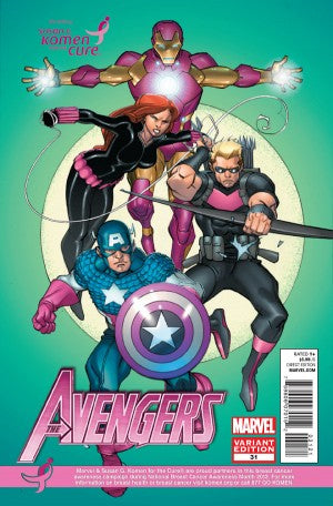 Avengers (2010) #31 Susan G Komen Variant <BIB01>