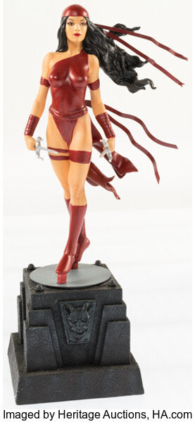 Marvel Elektra Painted Statue