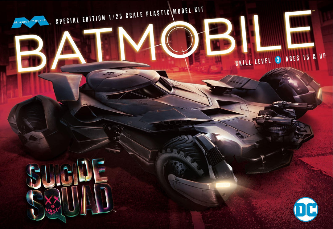 1/25 Sucide Squad: Batmobile Plastic Model Kit