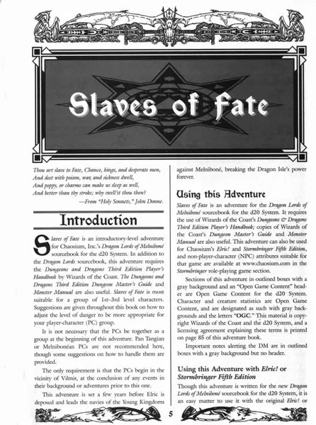 Slaves of Fate (2001)