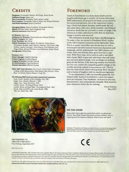 D&D 5e: Tomb of Annihilation (2017)