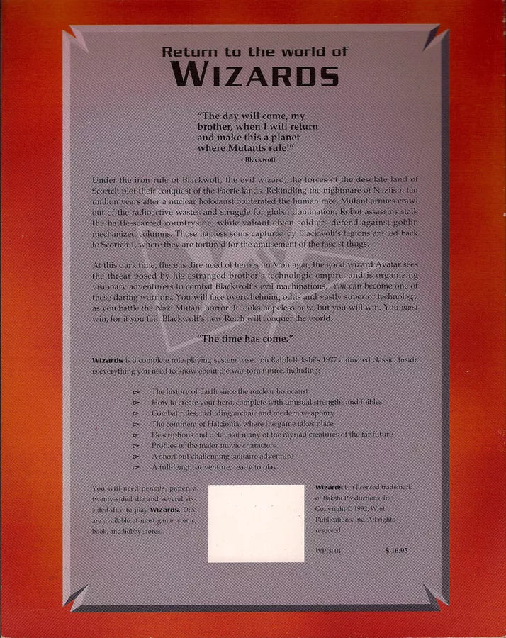 Ralph Bakshi's Wizards (1992) VG+