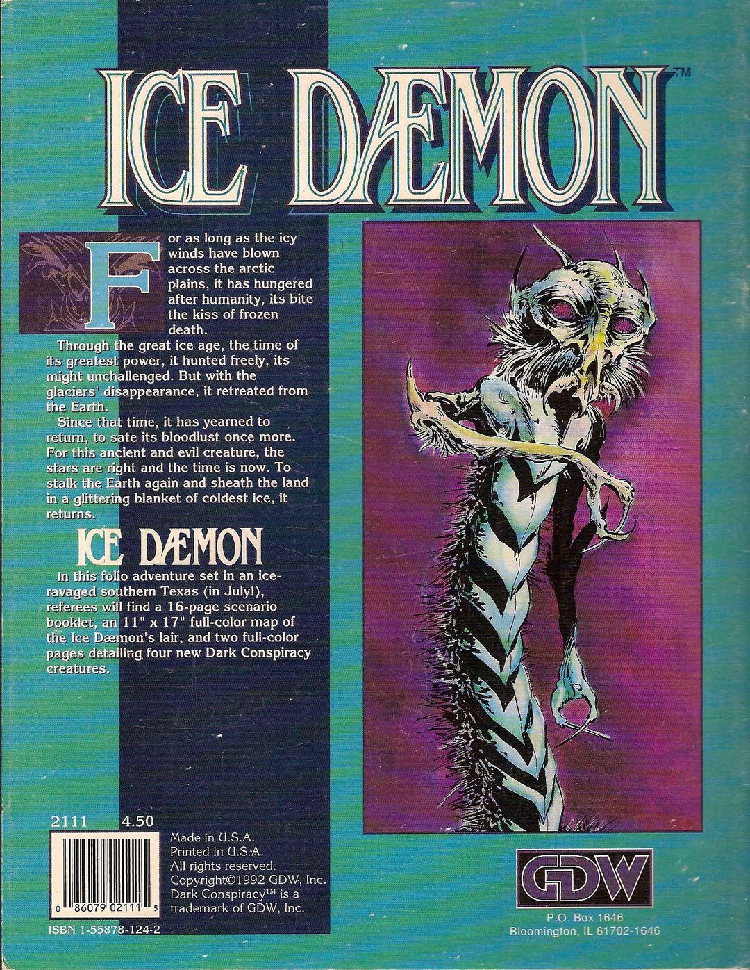 Dark Conspiracy: Ice Daemon (1992)