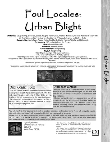 Foul Locales: Urban Blight (2002)