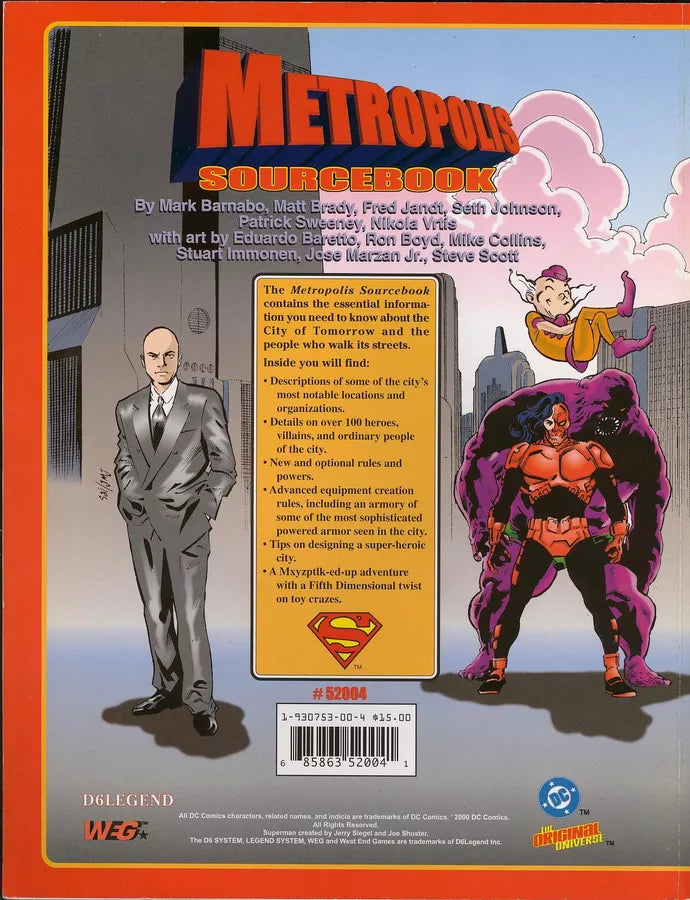 Metropolis Sourcebook (2000)