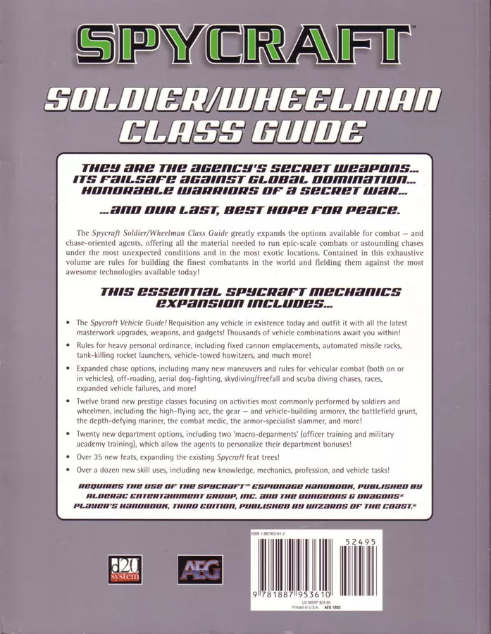 Soldier / Wheelman Class Guide (2002)