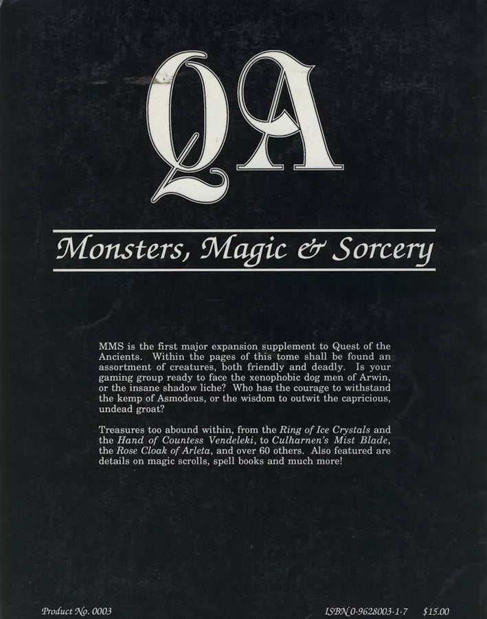 Quest of the Ancients: Monsters, Magic & Sorcery (1991)