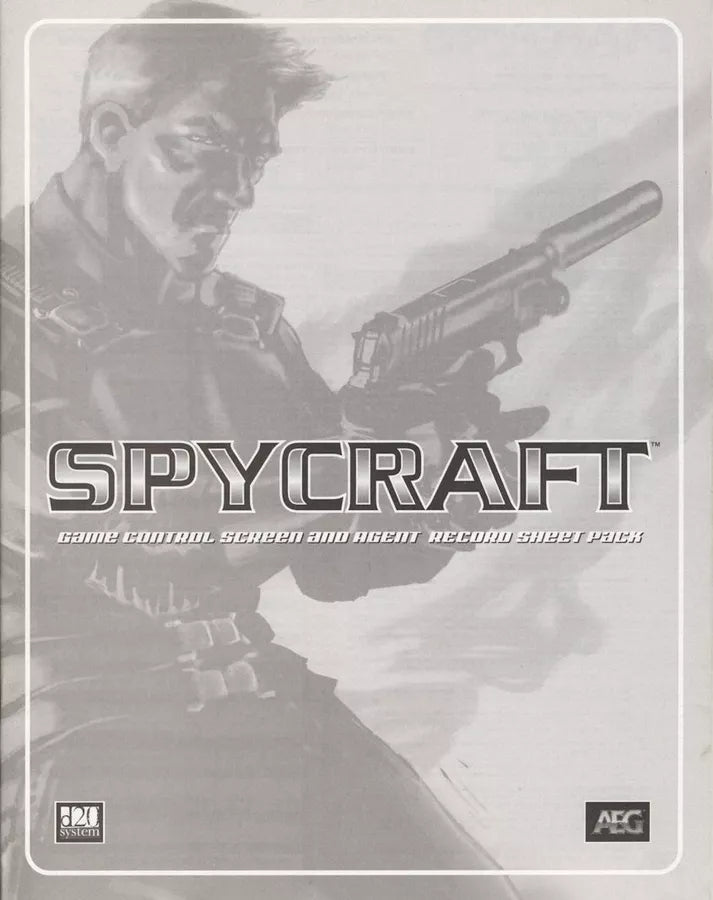 Game Control Screen and Agent Record Sheet Pack (2002)