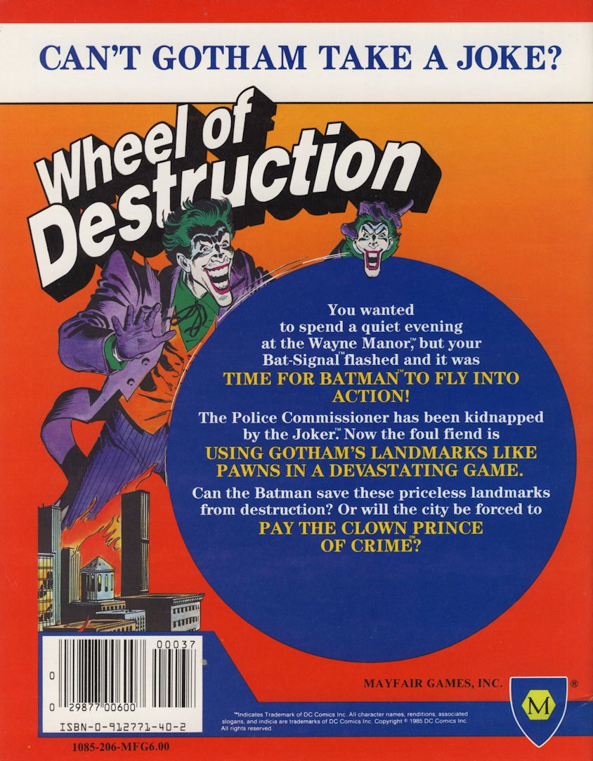 DC Heroes: Wheel Of Destruction (1989)