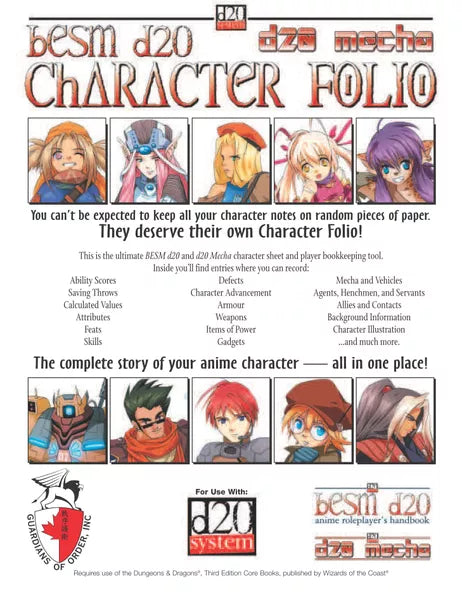 BESM d20 Character Folio (2003)