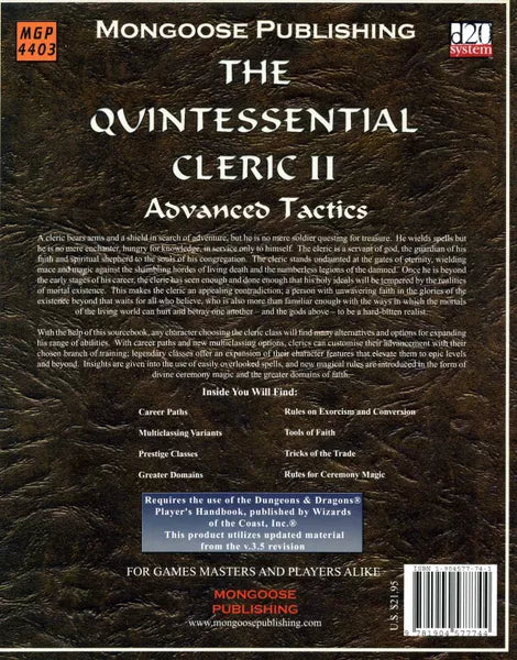 The Quintessential Cleric II: Advanced Tactics (2004)