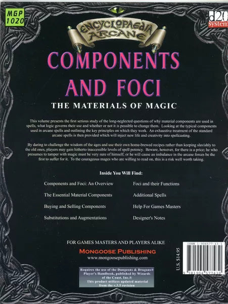 Components and Foci: The Materials of Magic (2003)