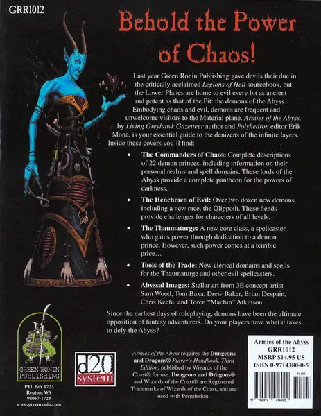 Book of Fiends, Volume Two: Armies of the Abyss (2002)