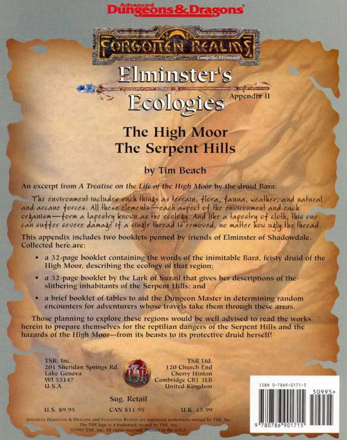 D&D: Forgotten Realms: Elminster's Ecologies Appendix II (1995)