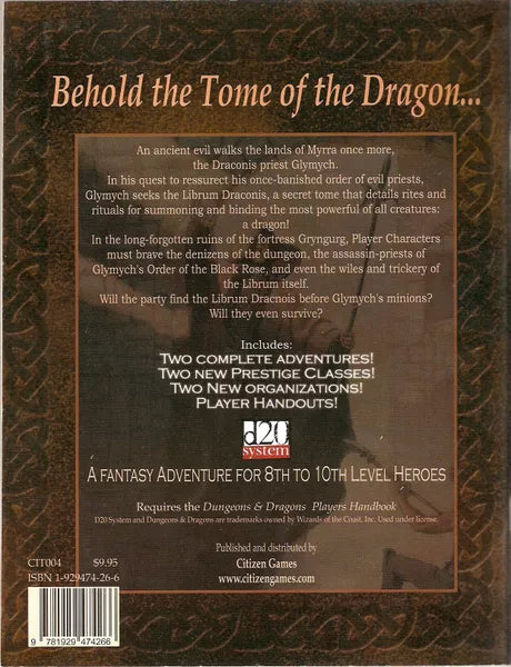 Hero's Journey: Tome of the Dragon (2001)