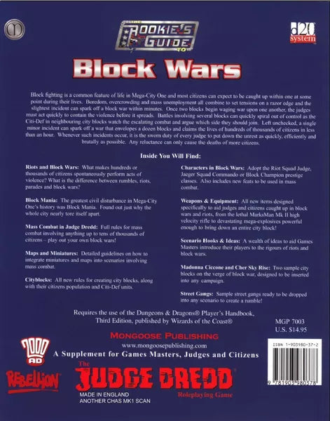 Rookie's Guide to the Block Wars (2002)