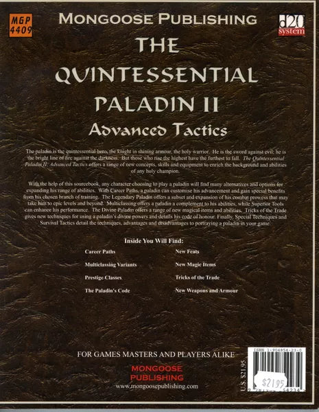 The Quintessential Paladin II: Advanced Tactics (2004)