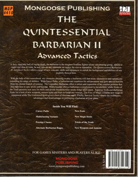 The Quintessential Barbarian II: Advanced Tactics (2004)