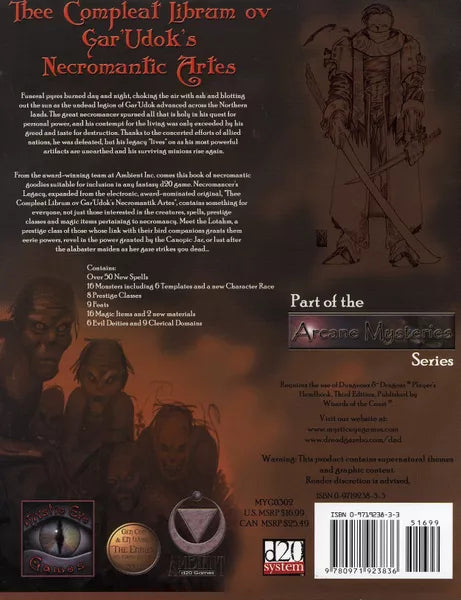 Necromancer's Legacy: Thee Compleat Librum ov Gar'Udok's Necromantic Artes (Revised) (2003)