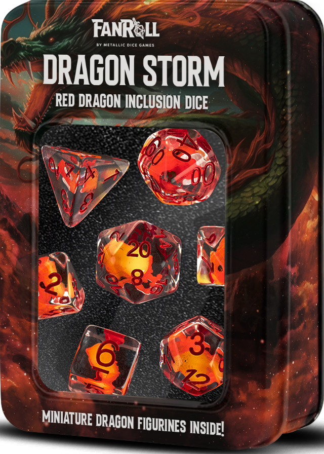 Dragon Storm: Inclusion Dice Set - Red Dragon