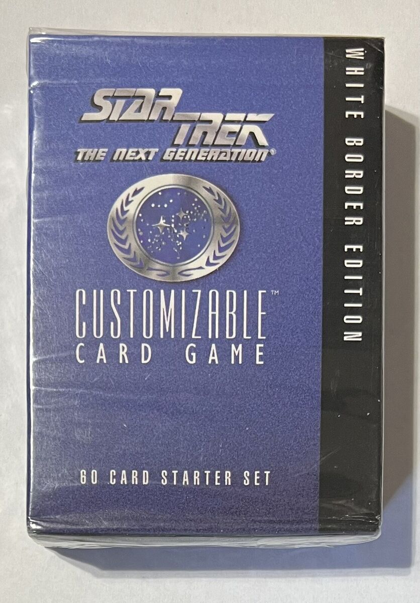 Star Trek The Next Generation Customizable Card Game 60 Card Starter Set (White Border Edition)