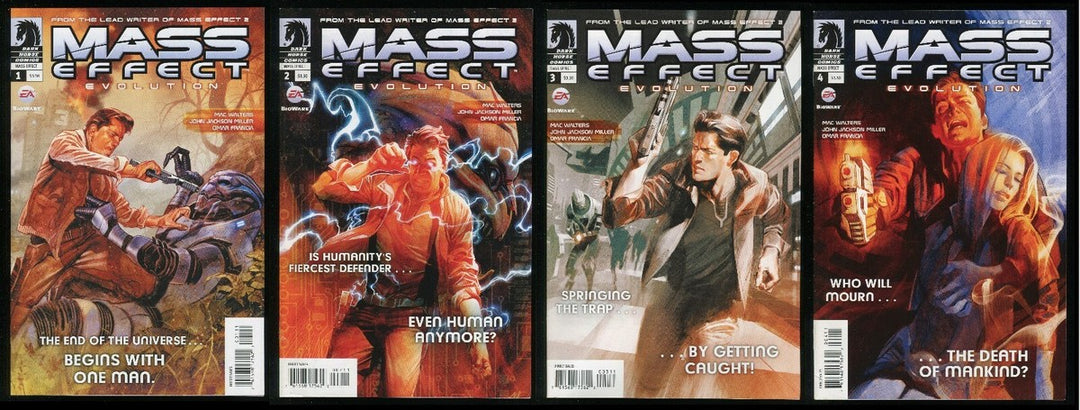 Mass Effect Evolution #1-4 [Autographed by John Jackson Miller] (Lot of 4 Comics) <C-BINS>