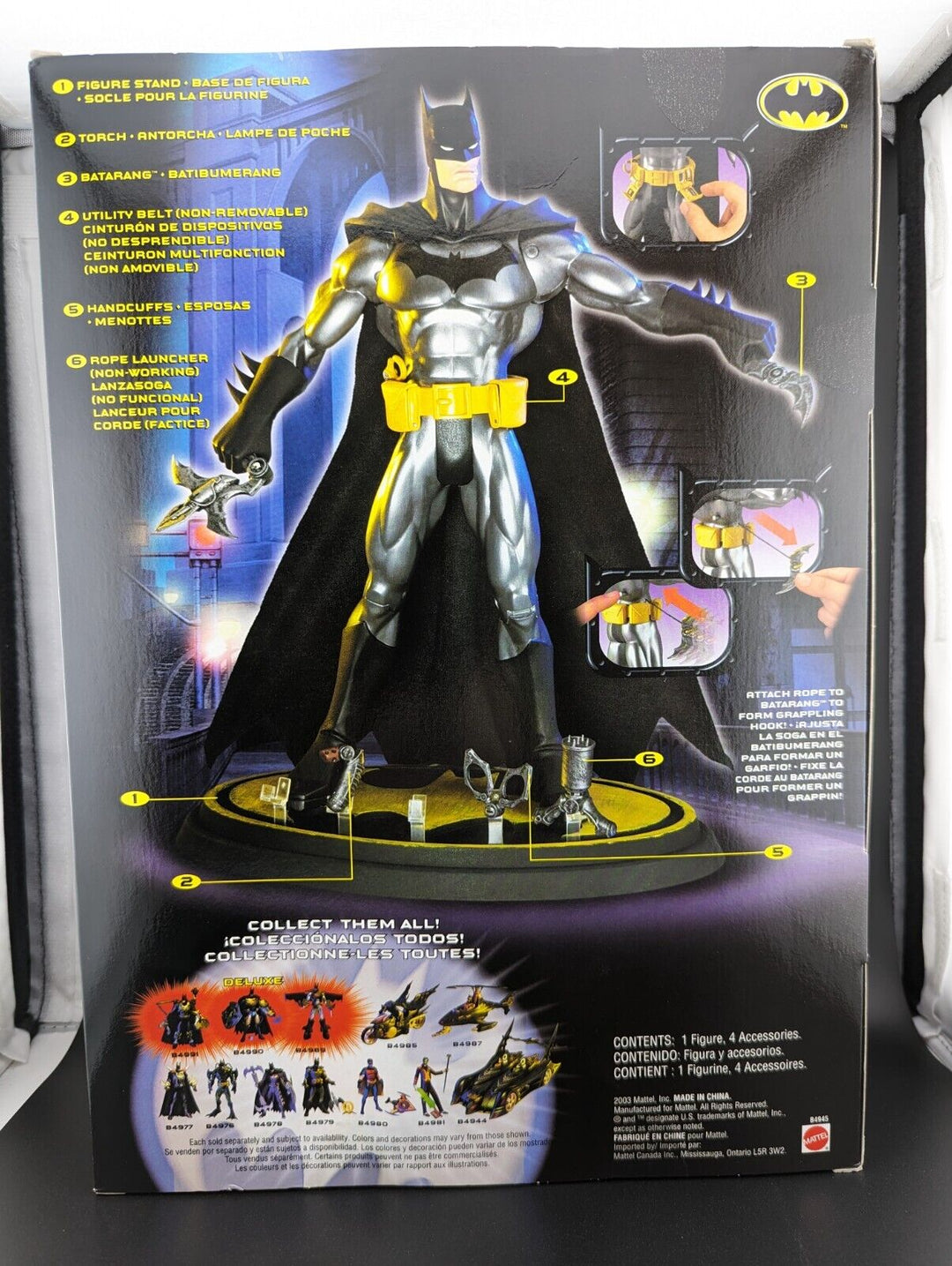 Mattel DC Comics BATMAN 12" Action Figure w/Accessories