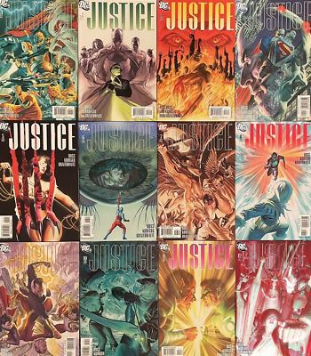Justice (2005) by Alex Ross #1-12 [Lot of 12 Comics] <OXV-05>