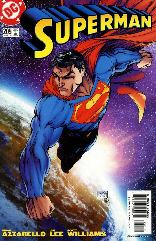 Superman (1987) #205 Michael Turner Variant VF <OFC>