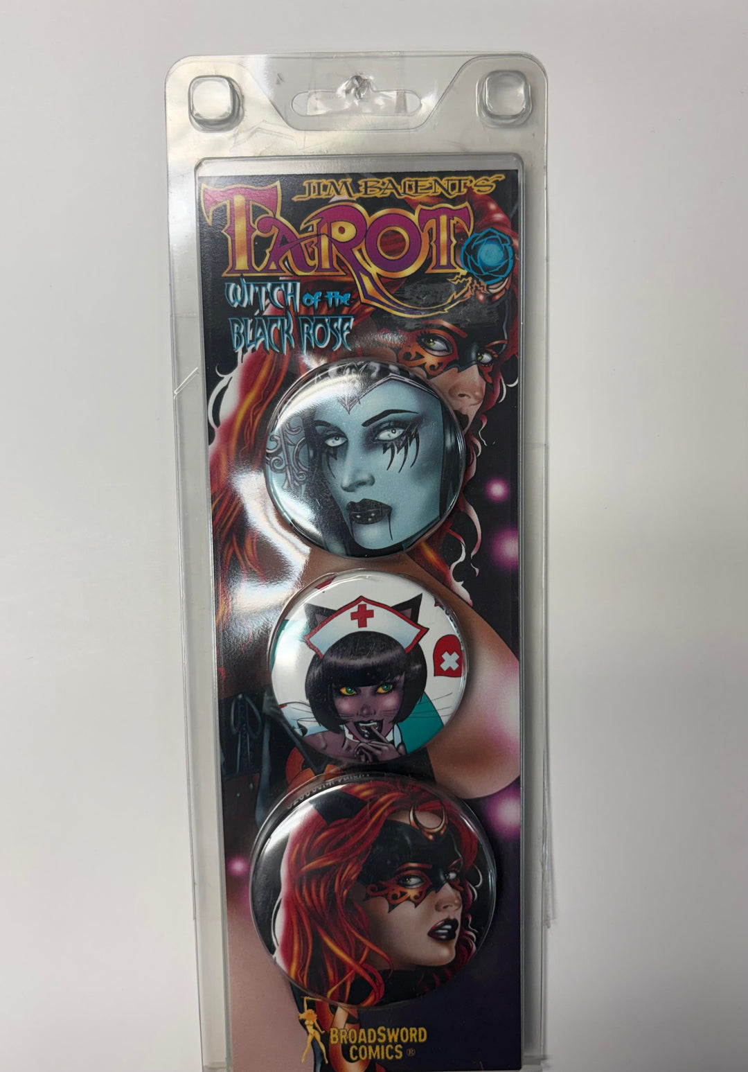 Tarot Witch Of The Black Rose Button Trading Card Pack #1