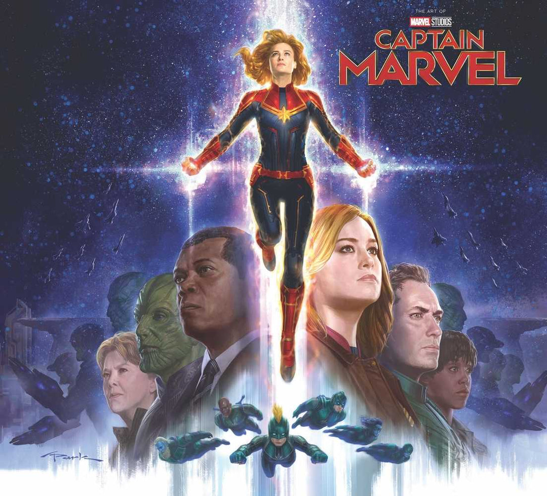 Marvels Captain Marvel Hardcover Art Of Movie Slipcase OXD-20