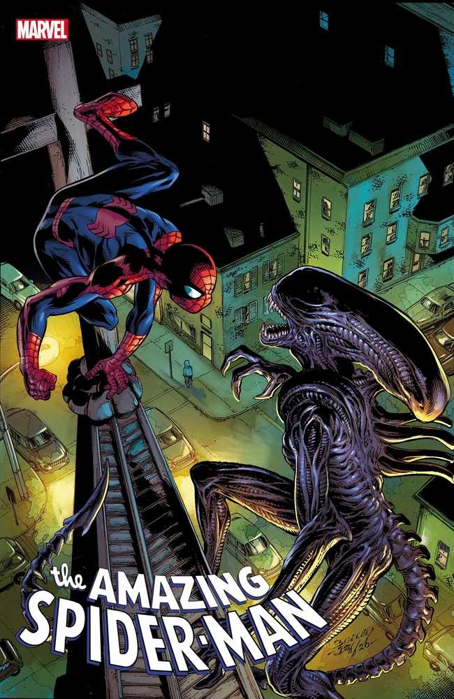 Amazing Spider-Man (2018) #56 Bagley Marvel vs Alien Variant