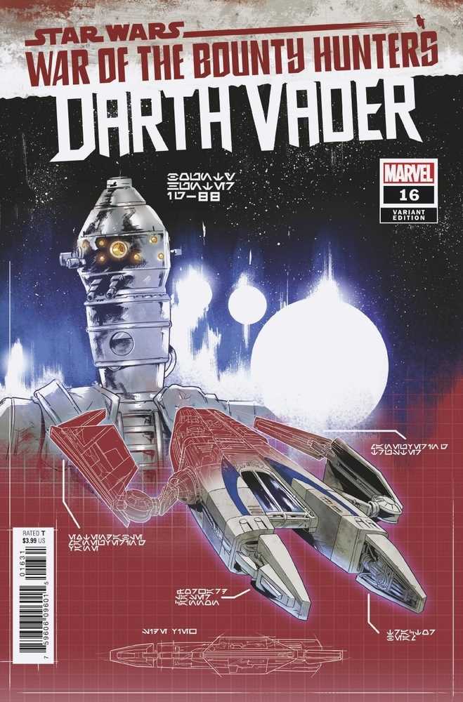 Star Wars Darth Vader (2020) #16 Villanelli Blueprint Variant WoBH