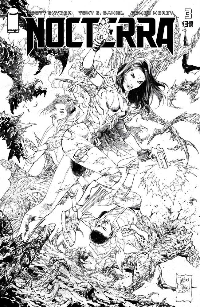 Nocterra #3 Cover D 10 Copy Variant Edition Daniel Black & White (Mature)