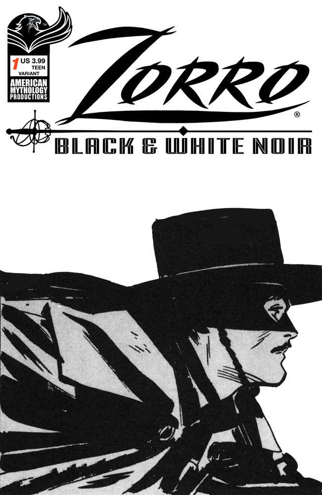 Zorro Black & White Noir #1 Cover B Toth