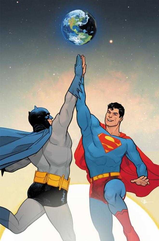 Batman Superman Worlds Finest #1 Cover H (1:50) Evan Doc Shaner High Five Card Stock Variant