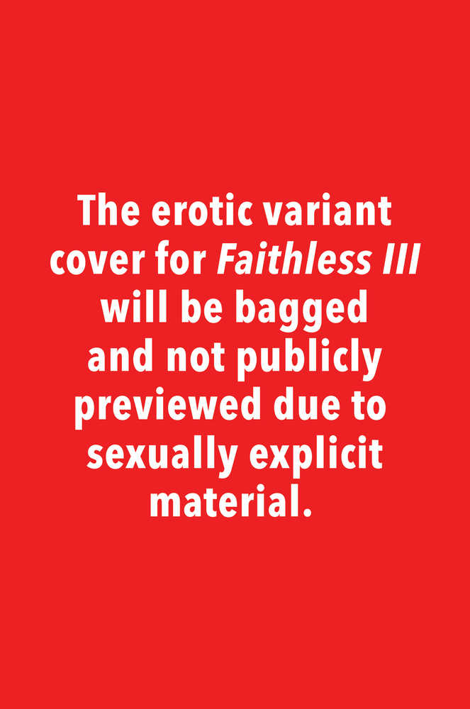 Faithless III #3 (Of 6) Cover B Erotic Variant Anka (Mature) <BINS>