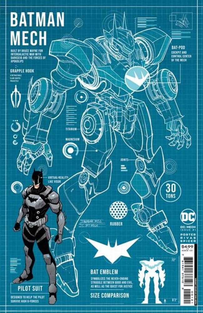 DC Mech #1 (Of 6) Cover B Dan Mora Card Stock Variant <YS23>