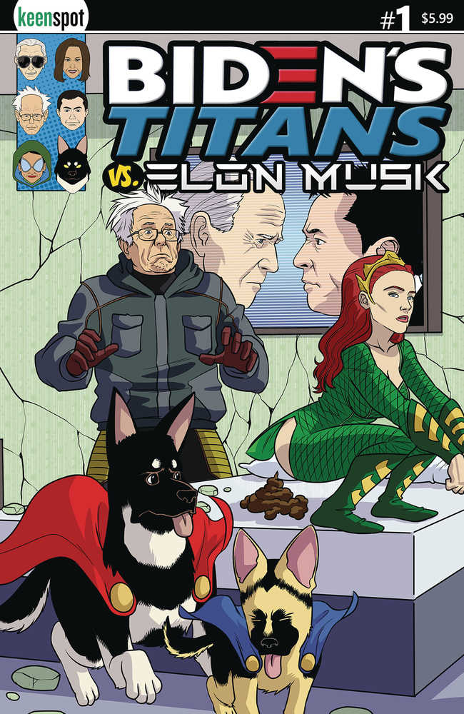 Bidens Titans vs Elon Musk #1 Cover B Remulac Amber Turd <YS36>