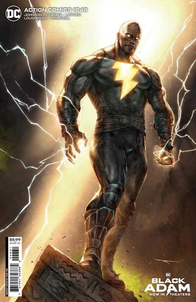 Action Comics #1048 Cover C Ivan Tao Black Adam Movie Card Stock Variant (Kal-El Returns) <BINS>