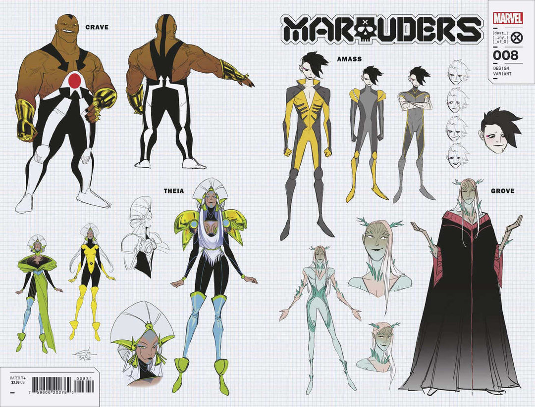 Marauders (2022) #8 Carlini New Character Wraparound Design (1:10) Variant