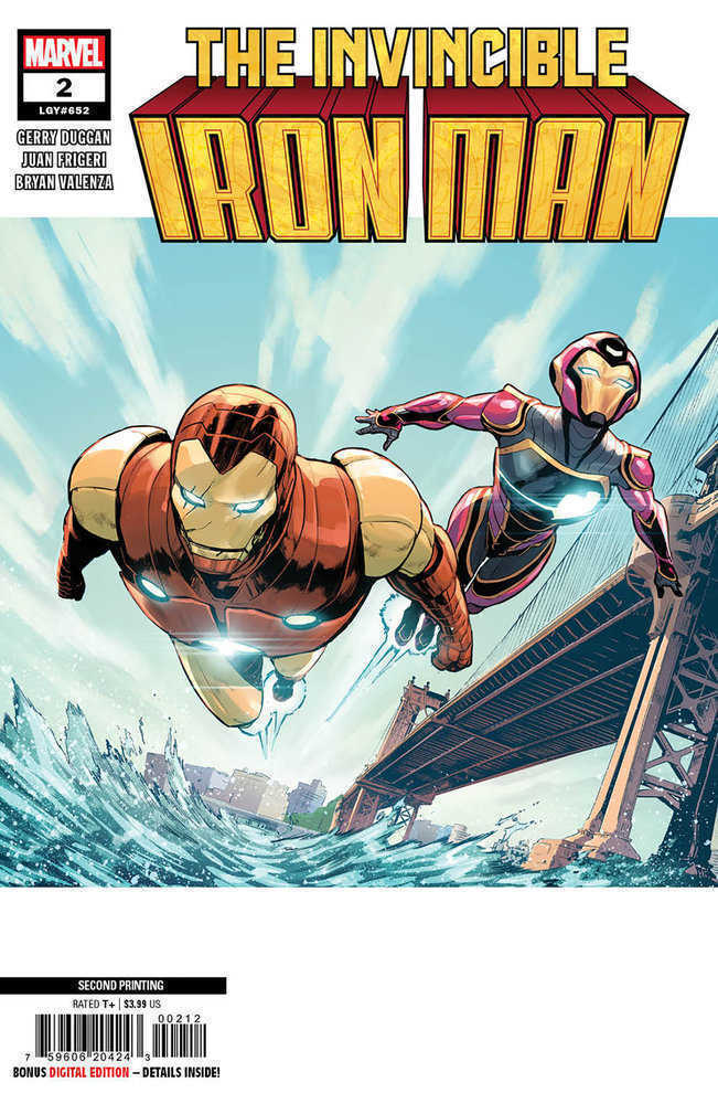 Invincible Iron Man (2023) #2 Juan Frigeri (2nd Print) Variant