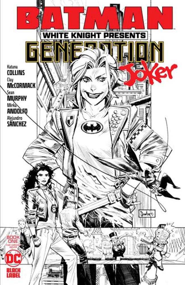 Batman White Knight Presents Generation Joker #1 (Of 6) Cover D (1:50) Sean Murphy Black & White Variant (Mature)