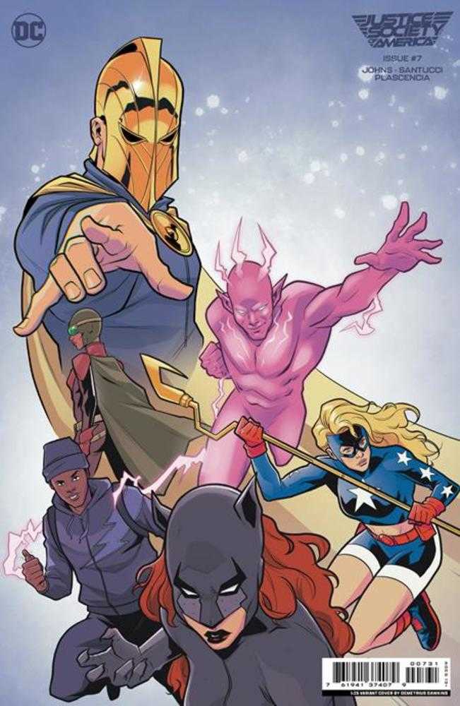 Justice Society Of America (2023) #7 (Of 12) Cover C (1:25) Demetrius Dawkins Card Stock Variant