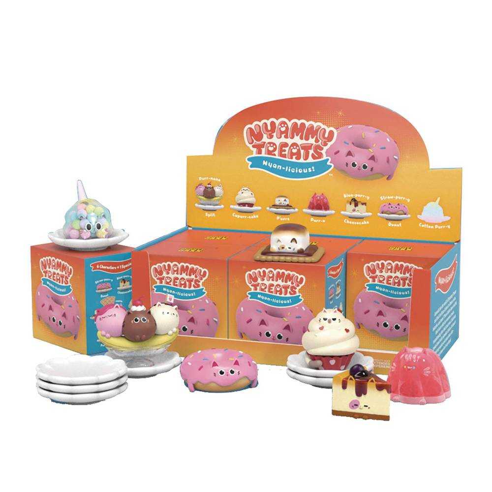 Nyan-Licious By Nyammy Treats Mini Figure 6pc Blind Mystery Box Display