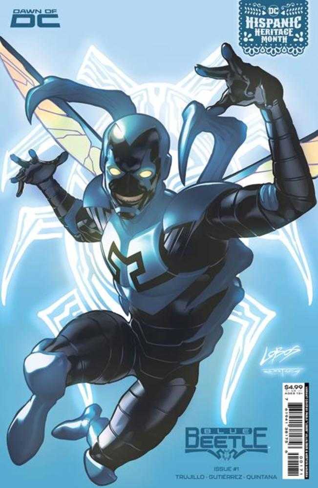 Blue Beetle (2023) #1 Cover D Pablo Villalobos Hispanic Heritage Month Card Stock Variant