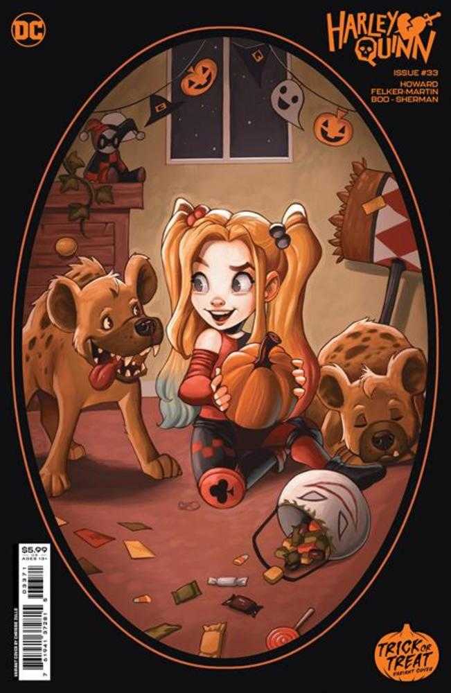 Harley Quinn (2021) #33 Cover F Chrissie Zullo Trick Or Treat Card Stock Variant