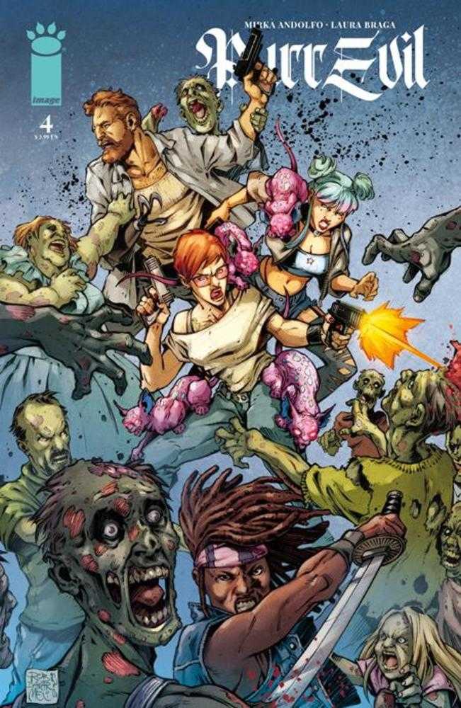 Purr Evil #4 (Of 6) Cover D Roberto Meli TWD 20th Anniversary Team Up Variant (Mature)