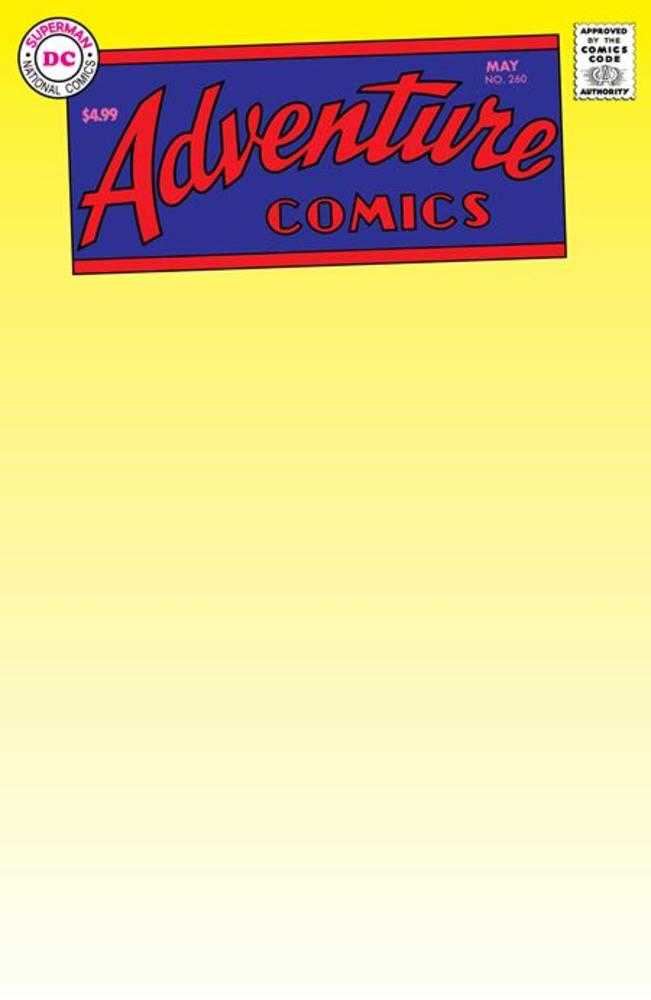 Adventure Comics (1938) #260 Facsimile Edition Cover B Blank Card Stock Variant <BINS>